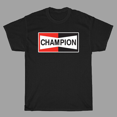 #ad Champion Spark Plug Automotive Men#x27;s Black T Shirt $16.99