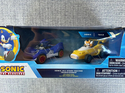 #ad Sonic All Stars Racing Transformed Pull Back Cars Action Tails amp; Sonic Hedgehog $18.40