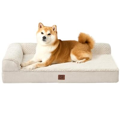 #ad Memory Foam Orthopedic Dog Beds Large Sized Dog Washable Dog Bed 36x27 Beige $75.93