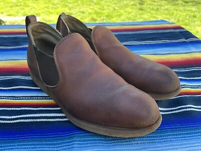 #ad Red Wing Romeo Leather Slip On Shoes Brown Chelsea Mens 14.5 EEE Vintage USA $79.00