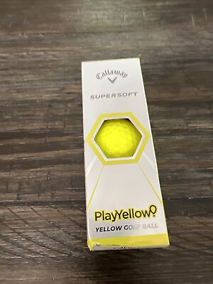 #ad Callaway New Play Yellow Golf Balls Super Soft One Sleeve $7.00