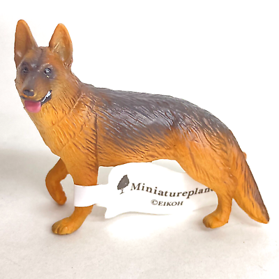 #ad Eikoh Miniature Planet Mini Figure Dog German Shepherd import Japan $6.99