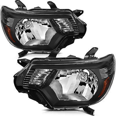 #ad Headlights Assembly Fits 2012 2015 Toyota Tacoma Front Replacement Pair Set $87.99