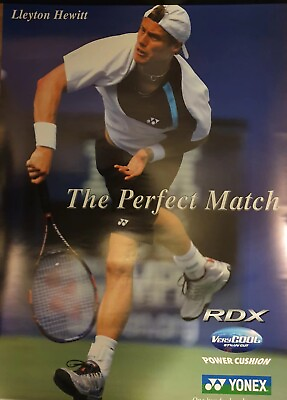 #ad ☀Tennis Collection☀Yonex Official Poster Lleyton Hewitt The Perfect Match☀New AU $29.99