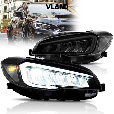 #ad VLAND Full LED Headlights 2015 2021 Subaru WRX WRX STI With Start up Animation $435.99