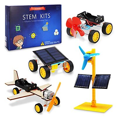 #ad STEM 4 Set Solar Motor KitElectric Science Experiment ProjectsEducational Buil $22.52