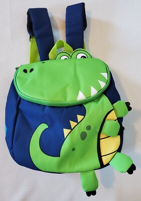 #ad Small Dinosaur Backpack Blue amp; Green Dino T Rex 12quot; **Strong Fragrance $13.60