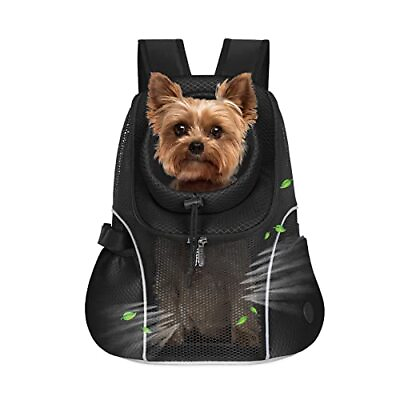 #ad Pet Dog Carrier Backpack Small Dog Front Backpack Ventilated Mesh Dog Travel ... $51.25