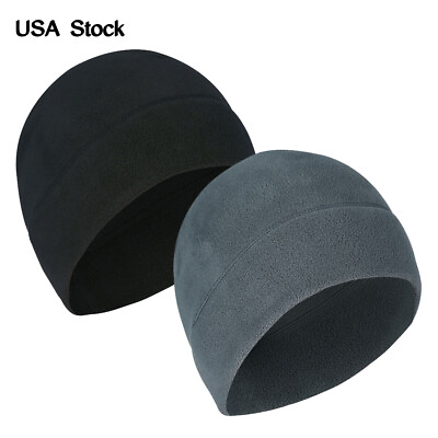 #ad Skull Cap Windproof Beanies Running Cap Fleece Hat Helmet Liner for Men amp; Women $8.89