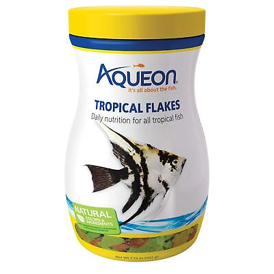 #ad Aqueon Tropical Fish Food Flakes 7.12 Ounces $12.25