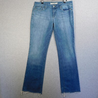 #ad Joe#x27;s Jeans Women 31W Joni Cut Hems Frayed Distressed USA Made Denim Stretch $28.93