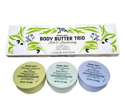 #ad Trader Joe#x27;s Body Butter Trio: Lavender Santal White Gardenia Pineapple Bergamot $14.99