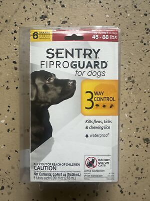 #ad Sentry FiproGuard for Dogs 45 88 lbs 6 Doses $24.99