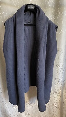 #ad Womens Oska Wool Long Vest Ninja Pin Oversized Pigeon Size 2 Inja West Cardigan $39.00