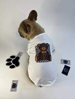 #ad dog M collar shirt Bundle Luxury Designer Teddy Bear Dog Clothes XL $25.99