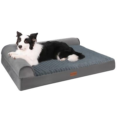 #ad Kudoggy Large Dog Bed Orthopedic Dog Beds for Large Dogs Dog Sofa Bed with L ... $62.91