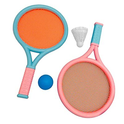 #ad Children Badminton Racket 2 Rackets 2 Balls Elastic Kids Tennis Racket Set D... $22.68