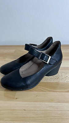 #ad Dansko Womens Roxanne Black Nubuck Leather Mary Jane Shoes EU 40 US 8.5 Career $39.99