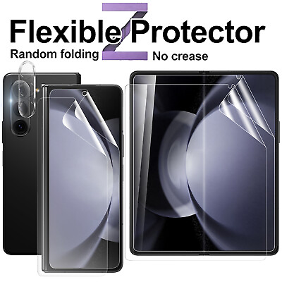#ad For Samsung Galaxy Z Fold 3 4 5 5G HD Hydrogel Screen Protector Glass Lens Film $15.96
