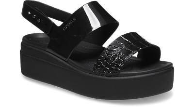 #ad Crocs Women’s Wedge Sandals Brooklyn Low Wedges Platform Sandals for Women $39.99