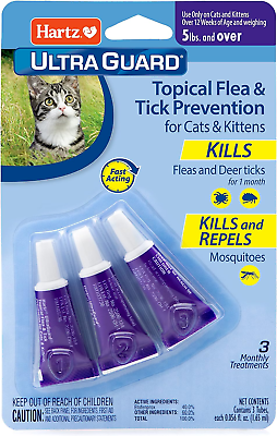 #ad Flea Treatment Medicine For Cats Kittens Drops Meds Remedy Tick Control Topical $11.69
