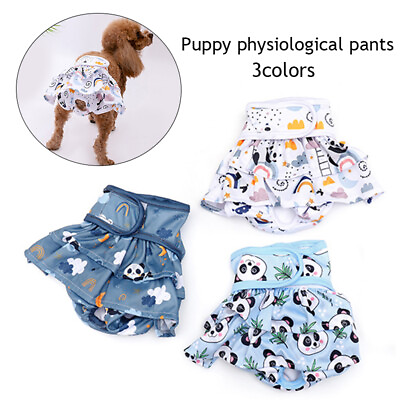 Pet Diapers Female Sanitary Pants Dog Washable Underwear Physiological Panties $4.62