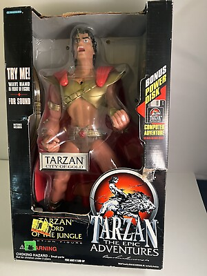 #ad Tarzan Epic Adventures City of Gold Lord Of The Jungle Action Figure New Sealed $25.00