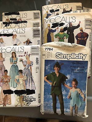 #ad 6 McCalls 1 Simplicity Patterns $4.55