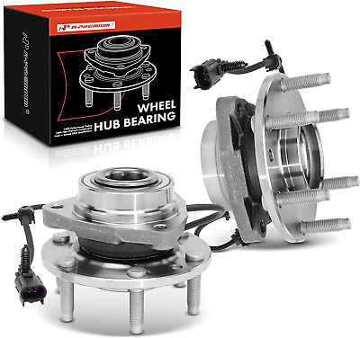 #ad A Premium Pair 2 Front Wheel Bearing Hub Assembly with ABS Compatible with Che $113.99