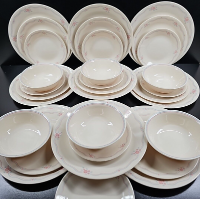 #ad 31 Pc Corelle English Breakfast Dinner Luncheon Bread Plates Cereal Bowl Set Lot $146.67