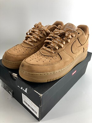 #ad #ad Nike Air Force 1 AF 1 Supreme Sneaker DN1555 200 Wheat Size US 12 $139.99
