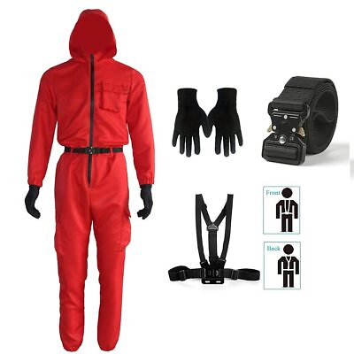 #ad XX FRANXX Men Red Jumpsuit Cosplay Costumes Red Suit Adult Outfit Halloween J... $32.36