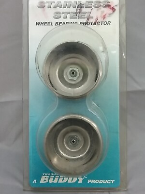 #ad NEW TRAILER BUDDY 1780 STAINLESS STEEL WHEEL BEARING PROTECTORS 1.781quot; $18.95