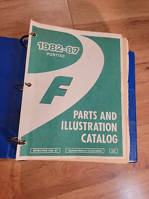#ad Pontiac Firebird and Trans Am Parts Book Illustrated Catalog 1982 1987 1984 1986 $89.99