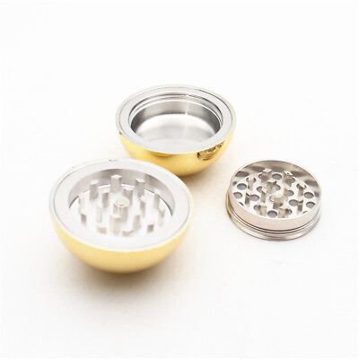 #ad 4 Layer 53MM Metal Ball 2.2 inch Hand Muller Tobacco Crusher Herb Spice Grinder $8.79