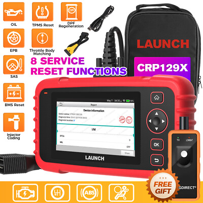 #ad 2024 Launch CRP129X CRP123X OBD2 Scanner Engine ABS SRS SAS TPMS Diagnostic Tool $189.00