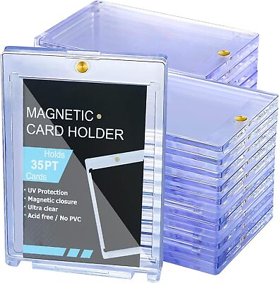 #ad You Pick 1 5 10 25 50 Pcs 35pt Kuahome Magnetic Trading Card Holder Case $44.99