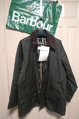 #ad BARBOUR A150 BEAUFORT WAX COTTON JACKET SAGE NEW OLD STOCK WITH TAG 42 $445.00