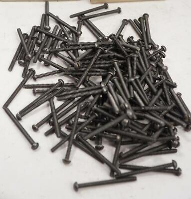 #ad 288 NOS USA Made #4 32 x 1 1 4quot; Slotted Round Head IRON Machine Screws $22.50