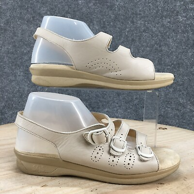 #ad Sas Tripad Comfort Sandals Womens 7 M 3 Strap Buckle Slingback 289450 Beige $30.99