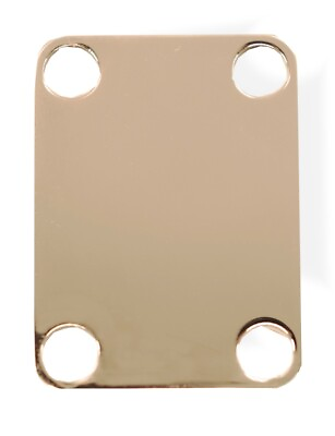 #ad Neck Plate Electric Small Gold Steel 35 6 x 48 5 mm 081015GD $15.99