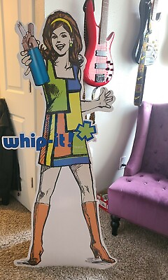 #ad WHIP IT Girl Life Size Cardboard Cutout Cream Charger Great Condition $199.99