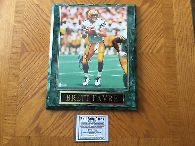 #ad BRETT FAVRE Signed Autographed 8x10 Photo Ball Four COA Green Bay Packers $95.00