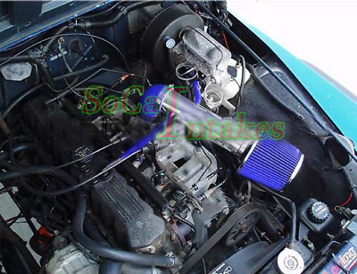 #ad Blue Long Air Intake Kit amp; Filter For 1991 1995 Jeep Wrangler 2.5L 4.0L L4 I6 $44.00
