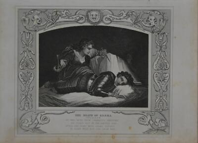 #ad Antique Religious Art Death of Sisera Original 1860 Christian Engraving $19.99