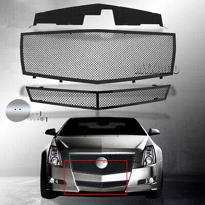 #ad Mesh Grille Fits 08 13 Cadillac CTS Black Stainless Steel Grill Insert 09 10 11 $177.77