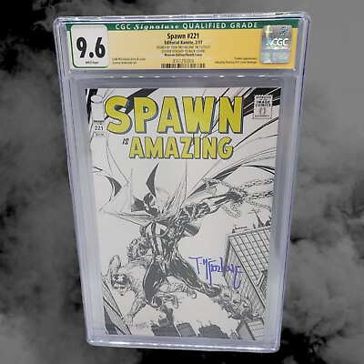 #ad Spawn #221 CGC SS 9.6 MCFARLANE SKETCH VARIANT Cover Mexico Edition Green Label $399.99