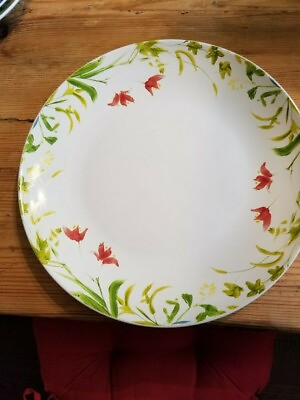 #ad 2 BonJour Dinnerware Meadow Rooster 10 3 4quot; Dinner Plates $12.00