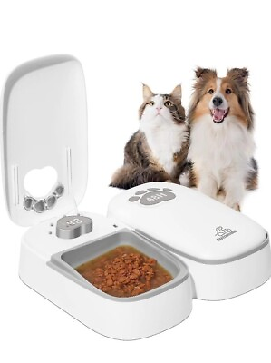 #ad Automatic Pet Feeder for Cats and Dogs 2 in 1 Upgraded Chip Timed Dry Pet Food $25.50