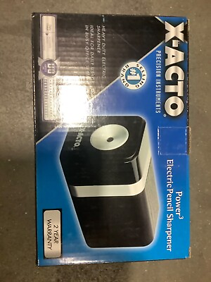 #ad X ACTO POWER3 Electric Pencil Sharpener heavy duty daily usage black wood grain $14.99